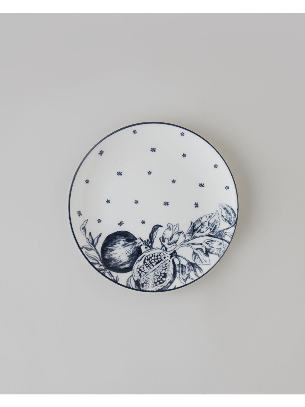 Pomara Porselen Kahvaltı ve Sunum Seti 18 Parça 6 Kişilik Lacivert-Beyaz-1