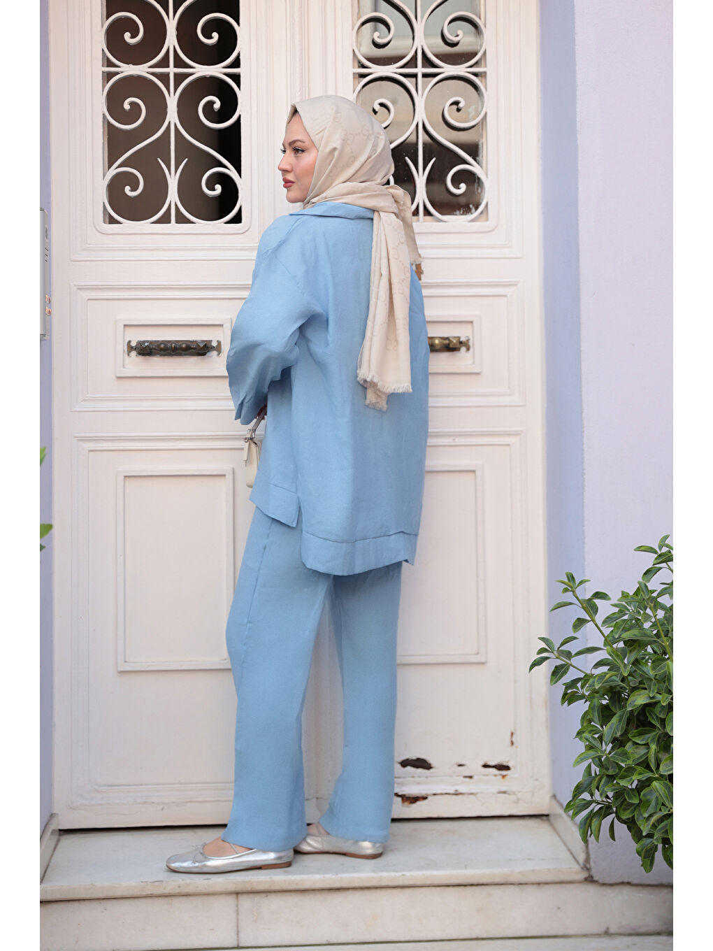 Kadın İkili Takım Bebe Mavi-4