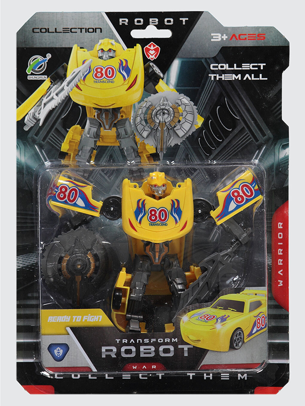 Canem Oyuncak Robota Dönüşen Sürtmeli Araçlar Sarı