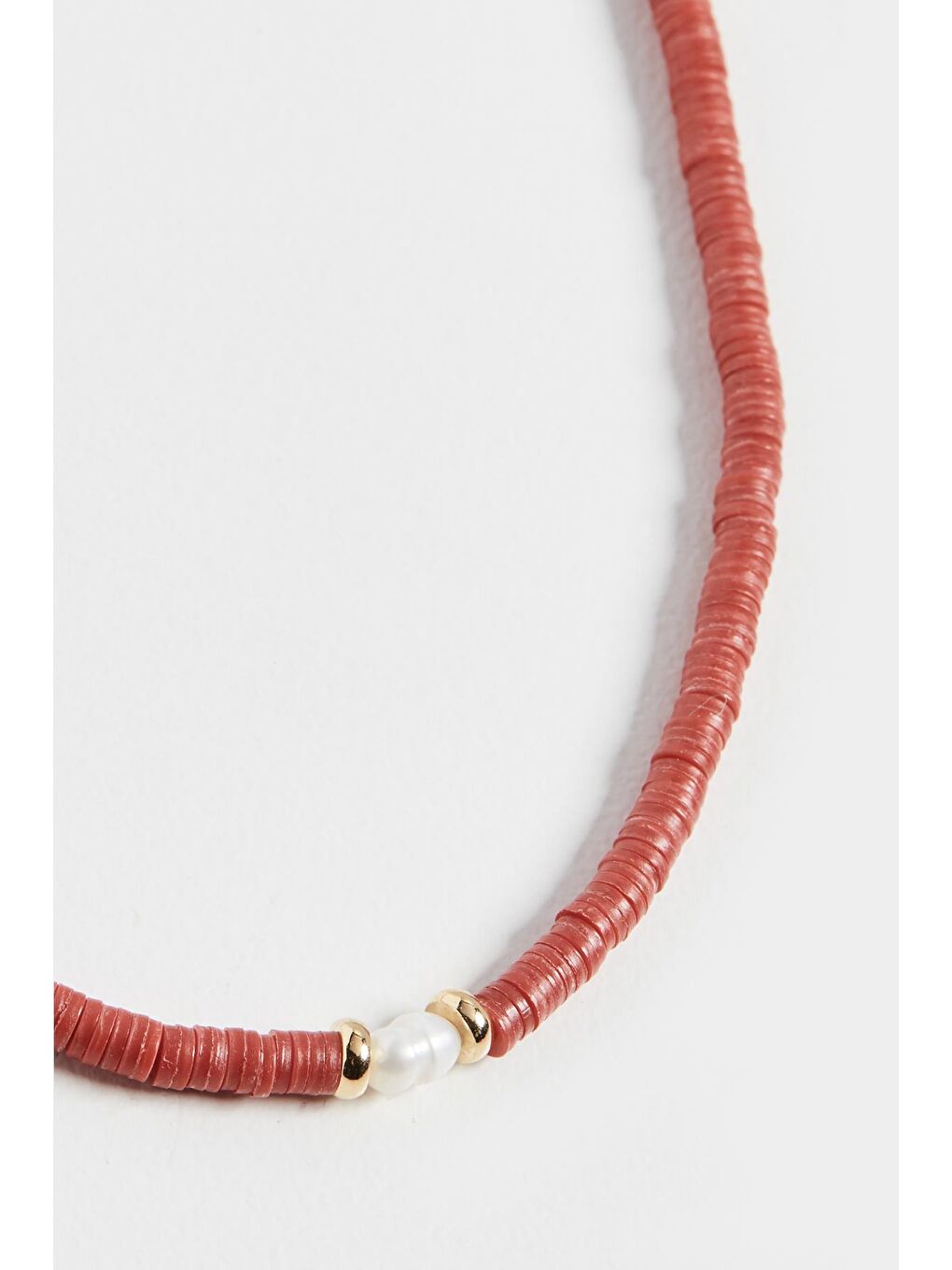New Obsessions Sari İncili Kırmızı Kolye - 3