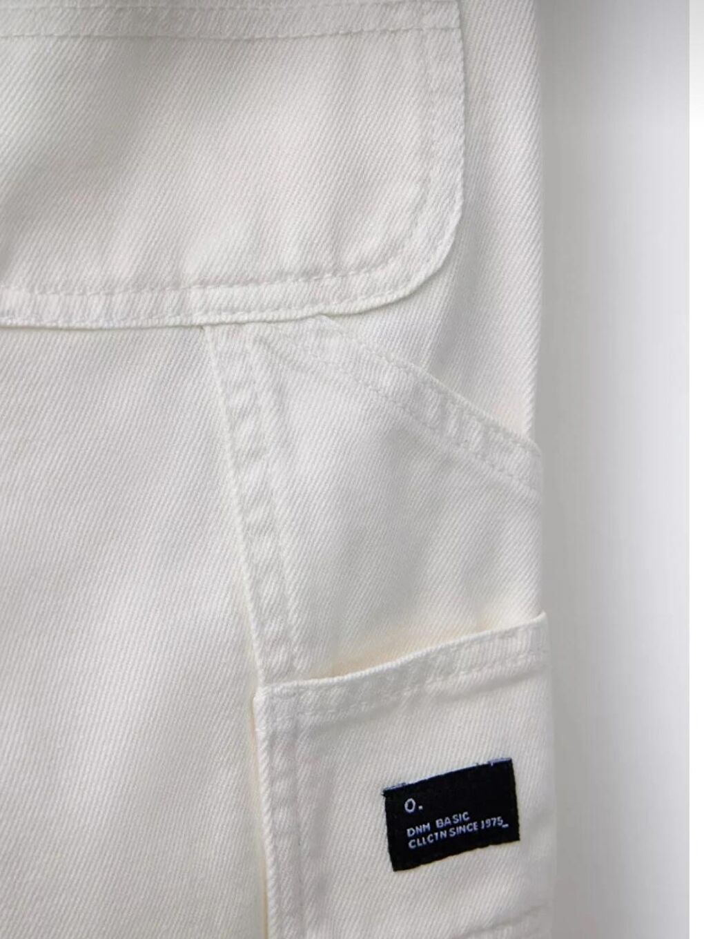 Erkek Çocuk Siyah Renk Baggy Carpenter Jeans Beyaz Renk-2