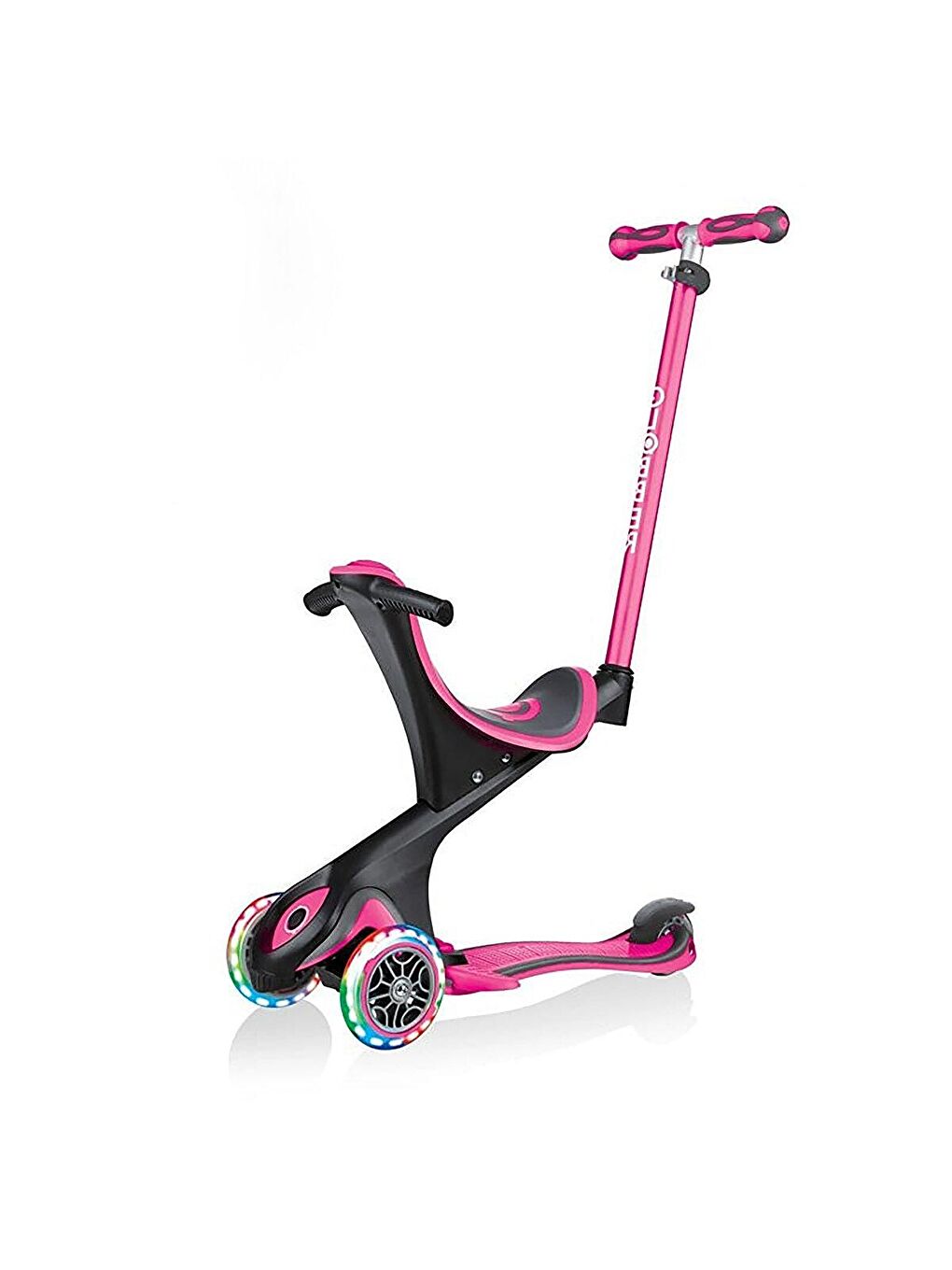 Globber Karışık Evo Go Up Comfort Işıklı Scooter - Pembe