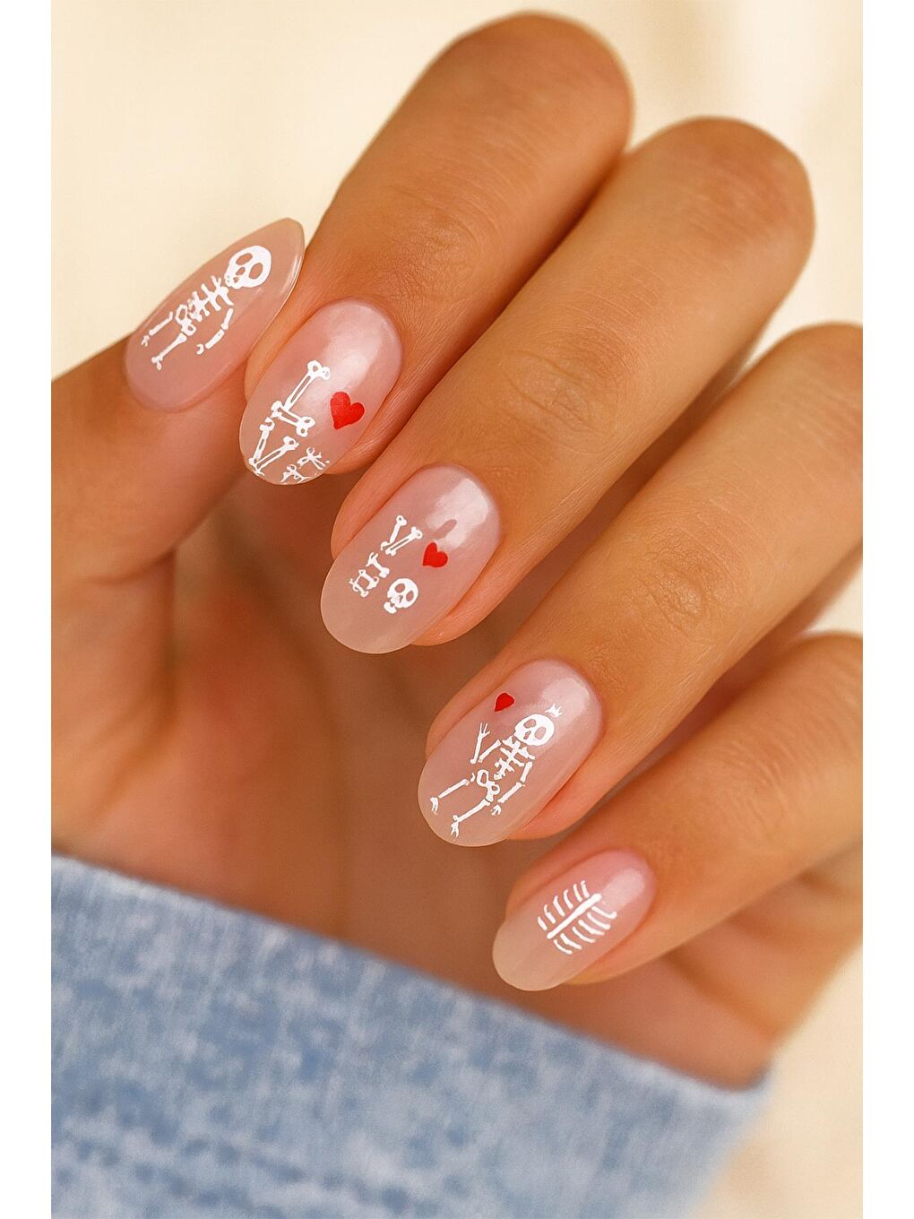 Dokulu Tırnak Sticker Nail Art Süsü-3