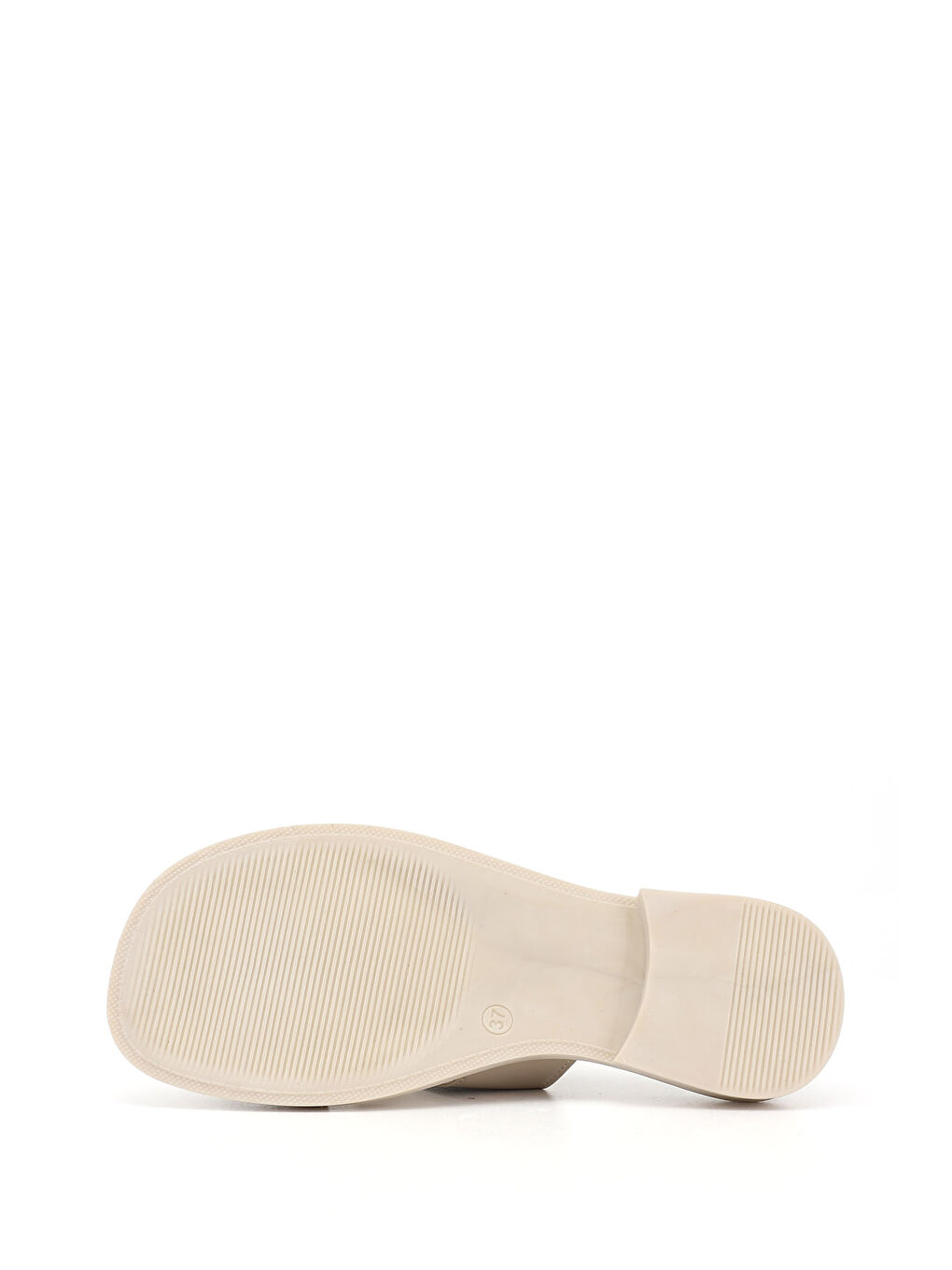 Bej Kadın YENİ BEJ Tokalı Günlük Terlik-4