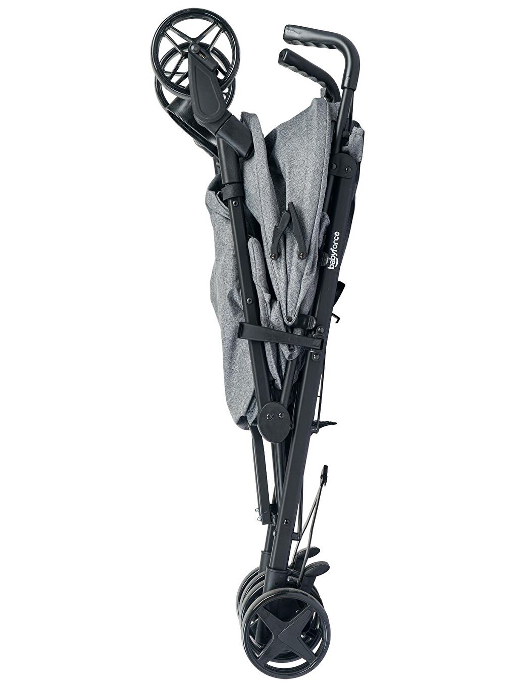 Jet Baston Bebek Arabası - Gri Standart-5