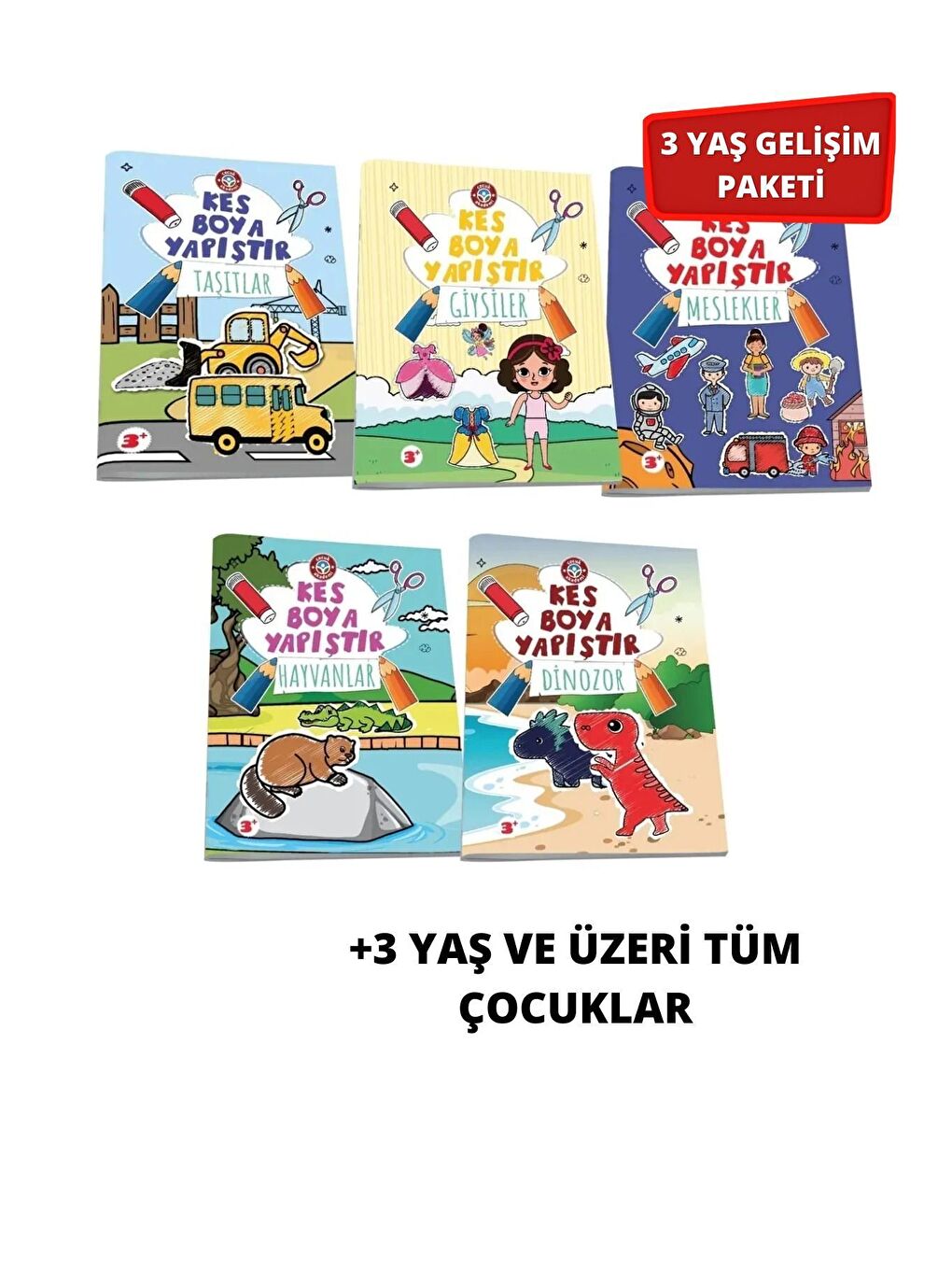 3 Yaş Akıllı Düğmeler Full Paket   3 Yaş Dikkat Etkinlik Seti   Kes Boya Yapıştır Tümü-2