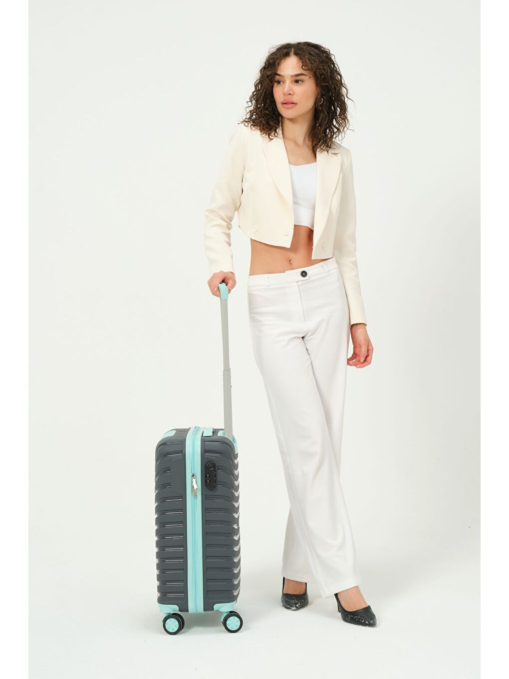 Gri Kabin Boy Füme - Tukuaz PP Valiz-1