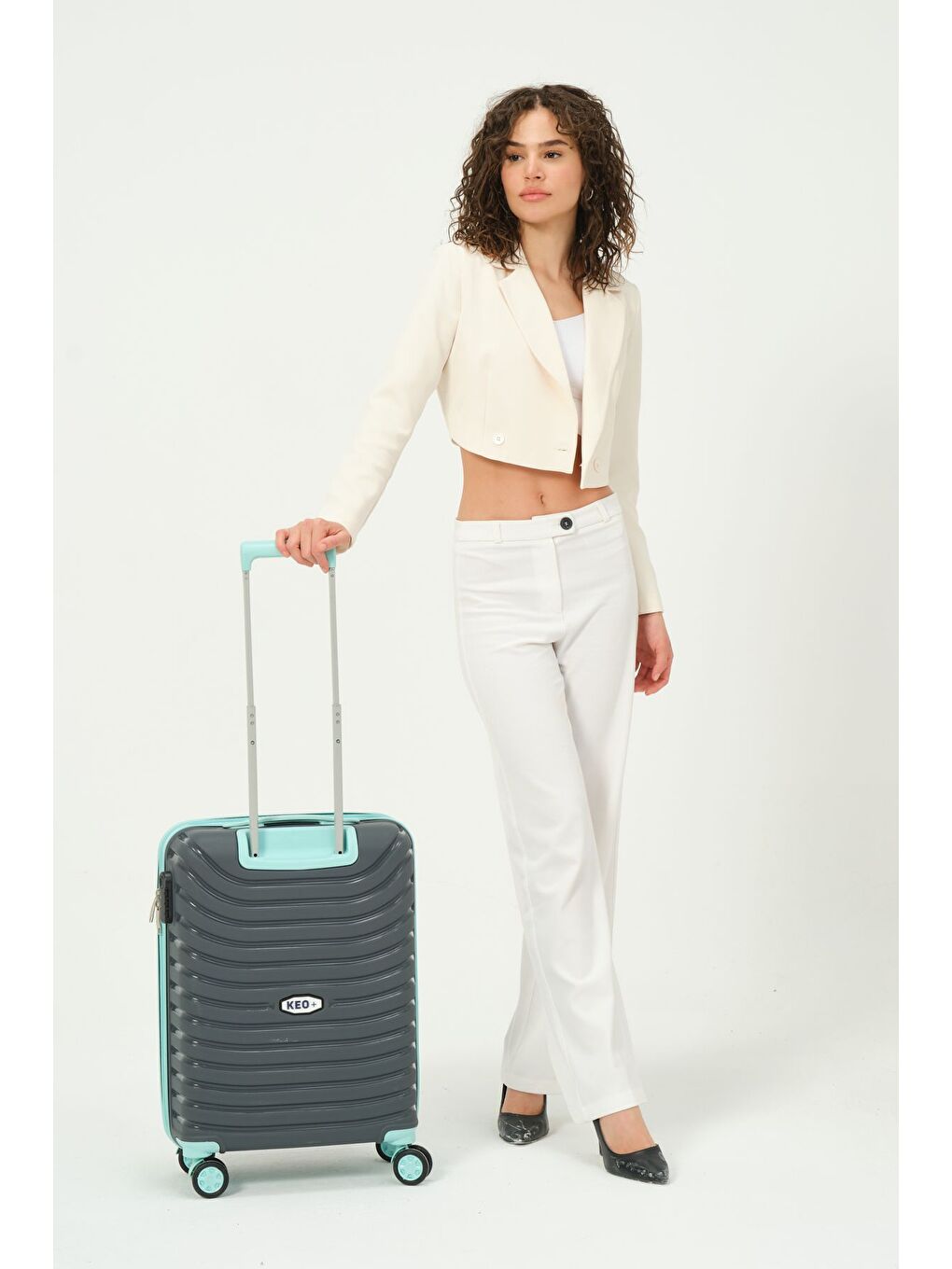 Gri Kabin Boy Füme - Tukuaz PP Valiz-3