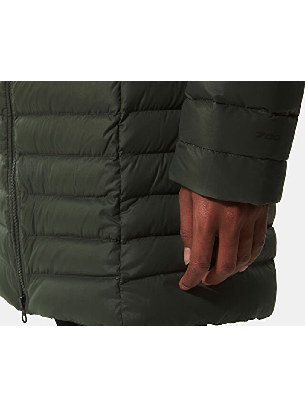 W Stretch Down Parka Kadın Outdoor Montu Nf0a4p6jnyc1 Koyu Yeşil-4