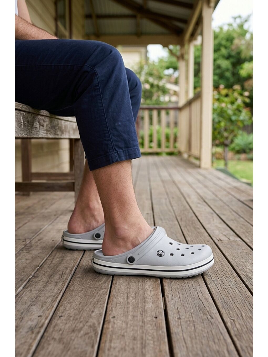 Mavi Buz Büyük Numara Eva Hafif Erkek Sabo Terlik 214 M-2