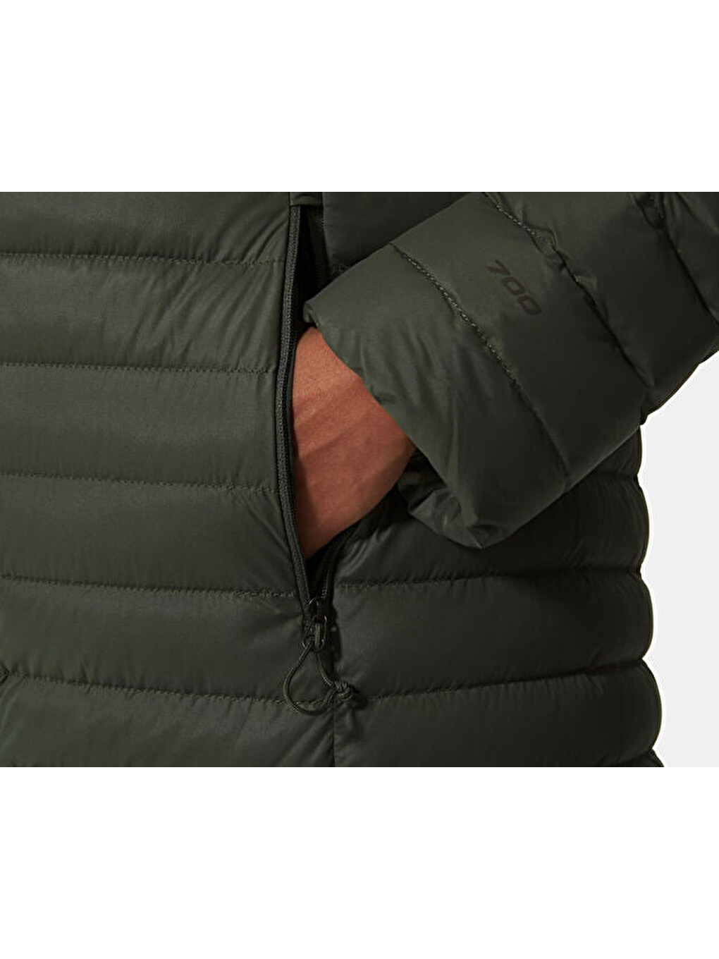 W Stretch Down Parka Kadın Outdoor Montu Nf0a4p6jnyc1 Koyu Yeşil-5