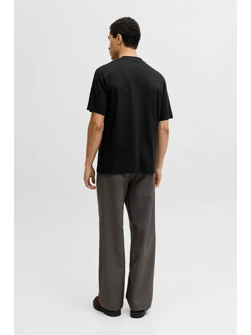 Siyah Premium Jprblaowen Pamuklu Regular Fit T Shirt 12292397-3