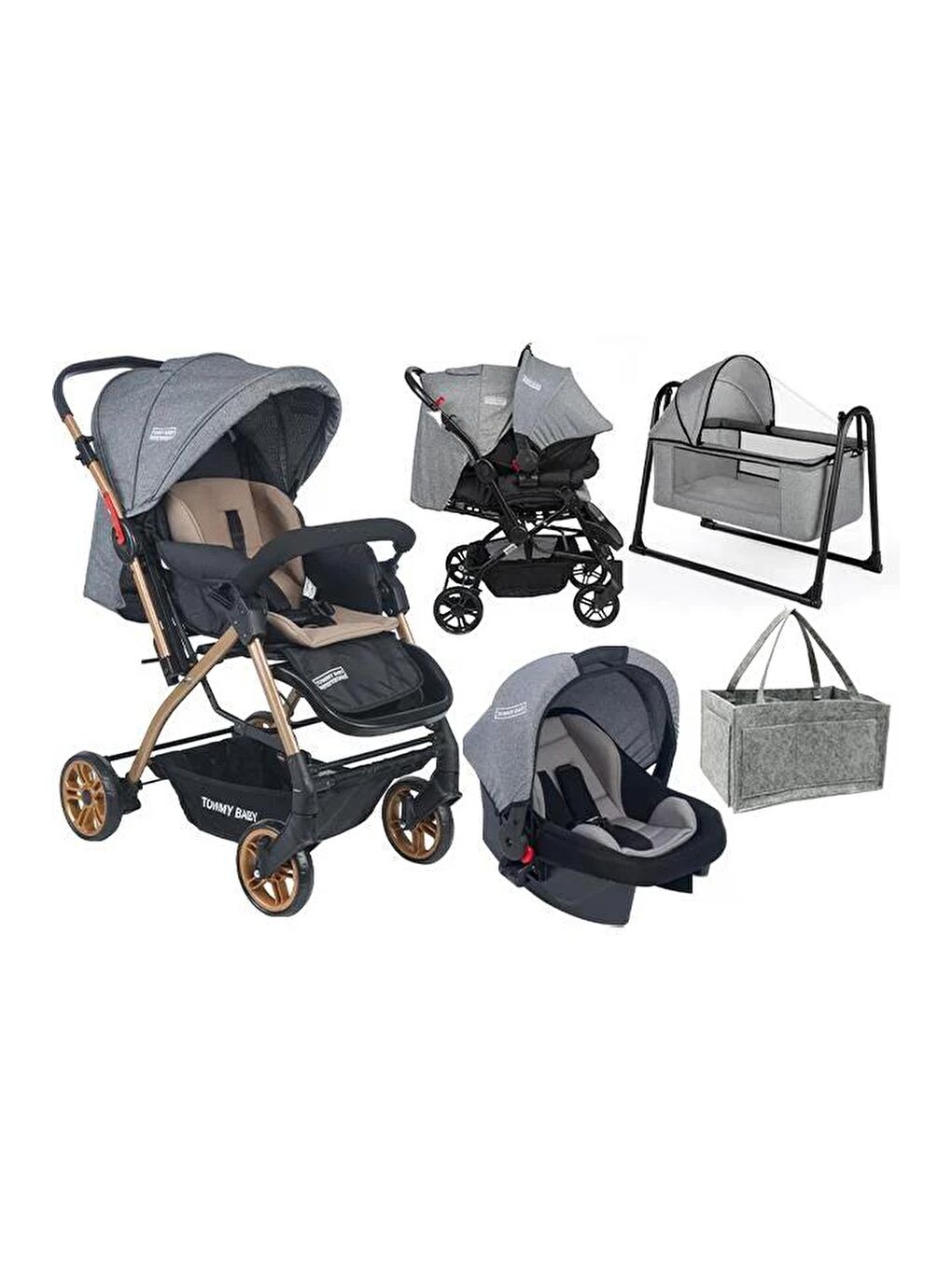 Cross Yenidoğan Seti Bebek Arabası Beşik Ana Kucağı