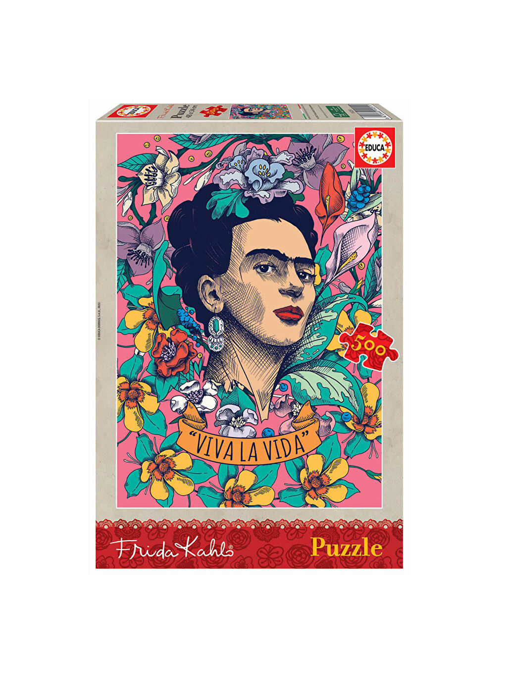 Puzzle 500 Parça Yaşasın Hayat Frida Kahlo 19251