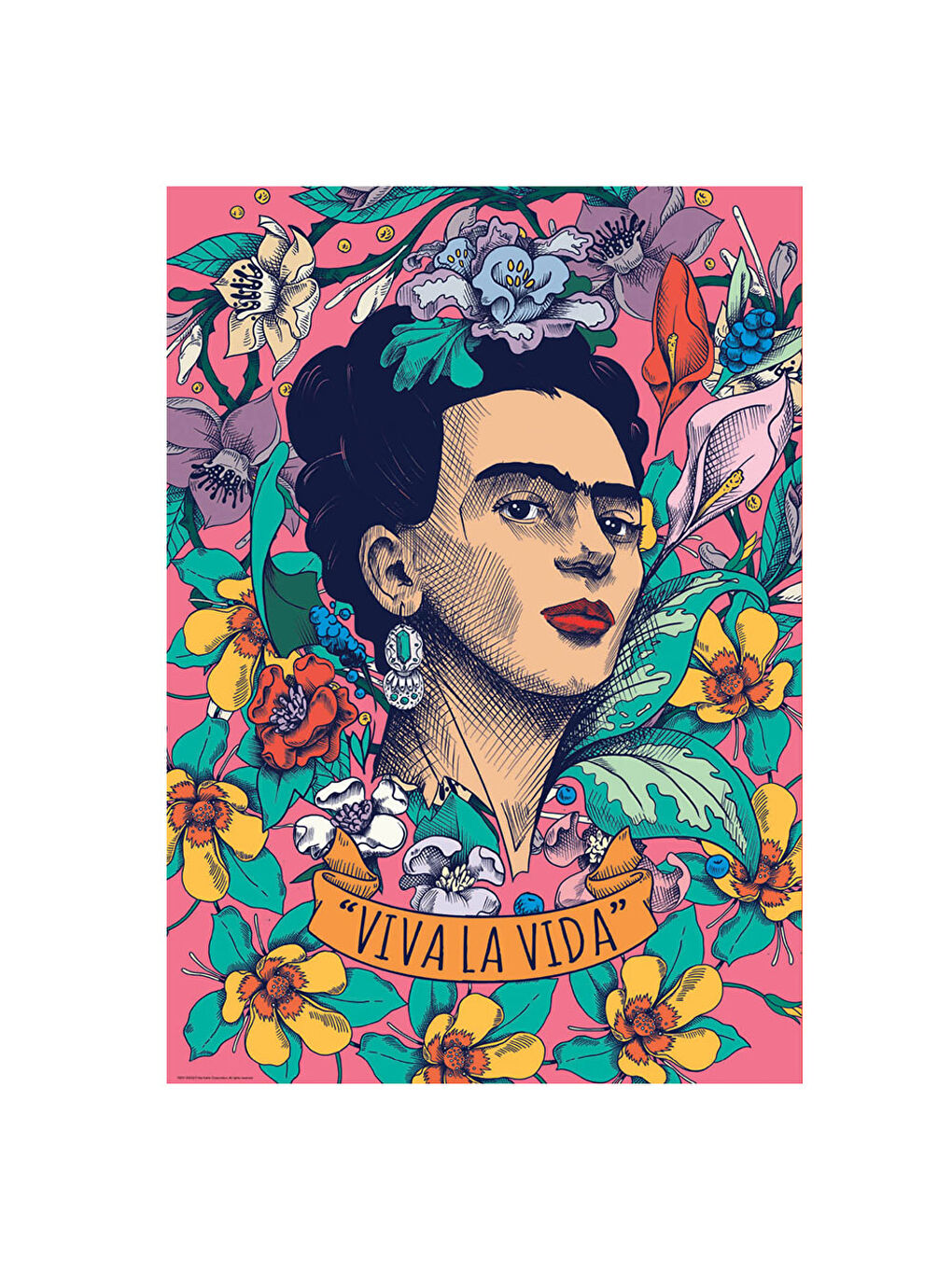 Puzzle 500 Parça Yaşasın Hayat Frida Kahlo 19251-2
