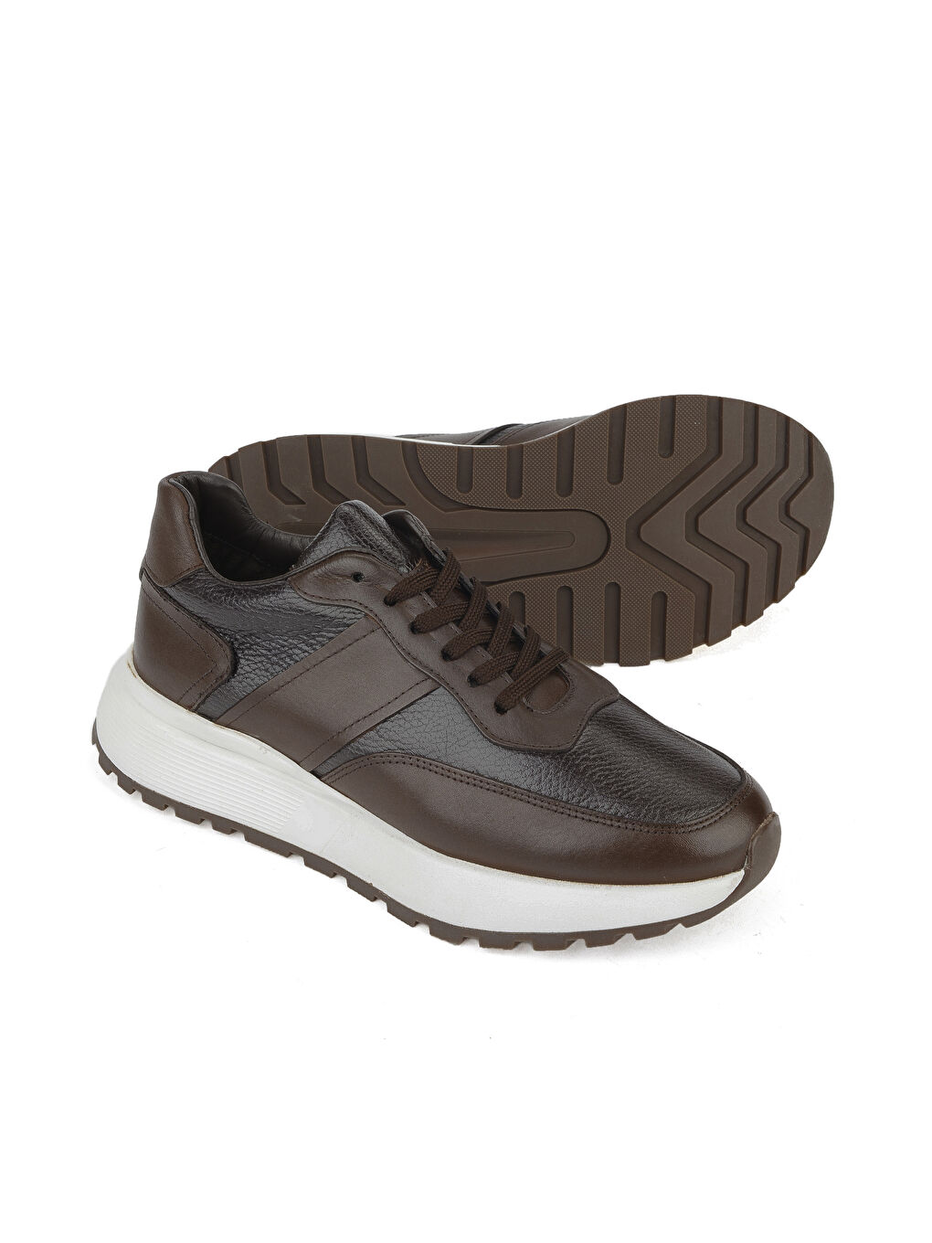 Kahverengi Erkek Hakiki Deri Ayakkabı 1531023Z1001 Kahve-3