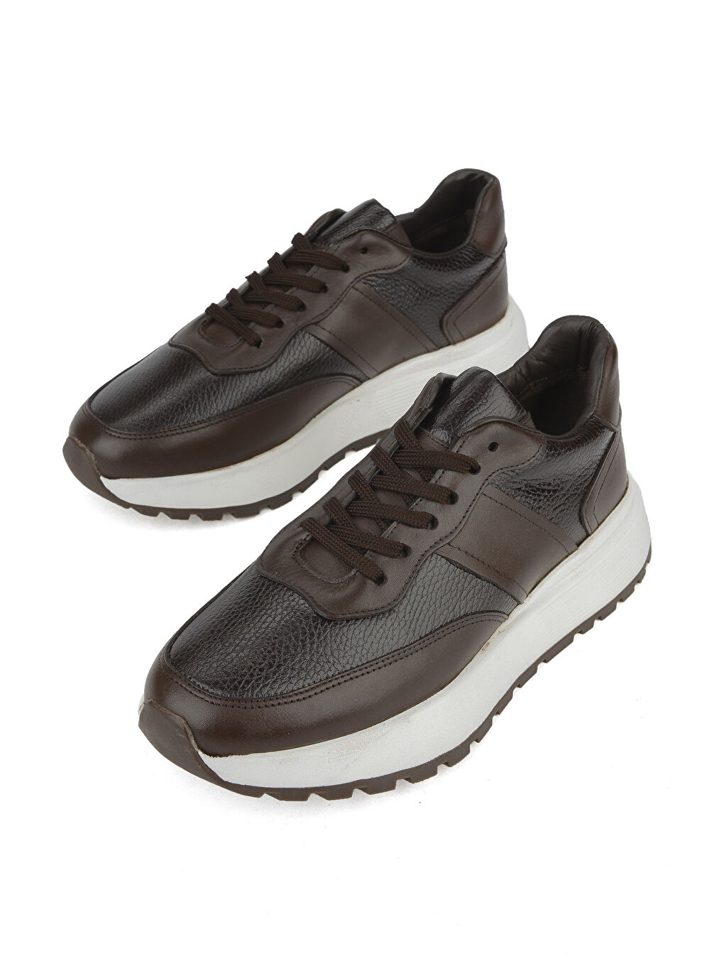 Kahverengi Erkek Hakiki Deri Ayakkabı 1531023Z1001 Kahve-4