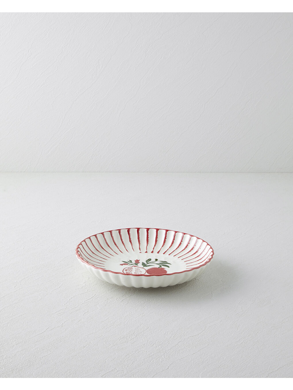 Etna Seramik Çukur Tabak 21 cm Kırmızı