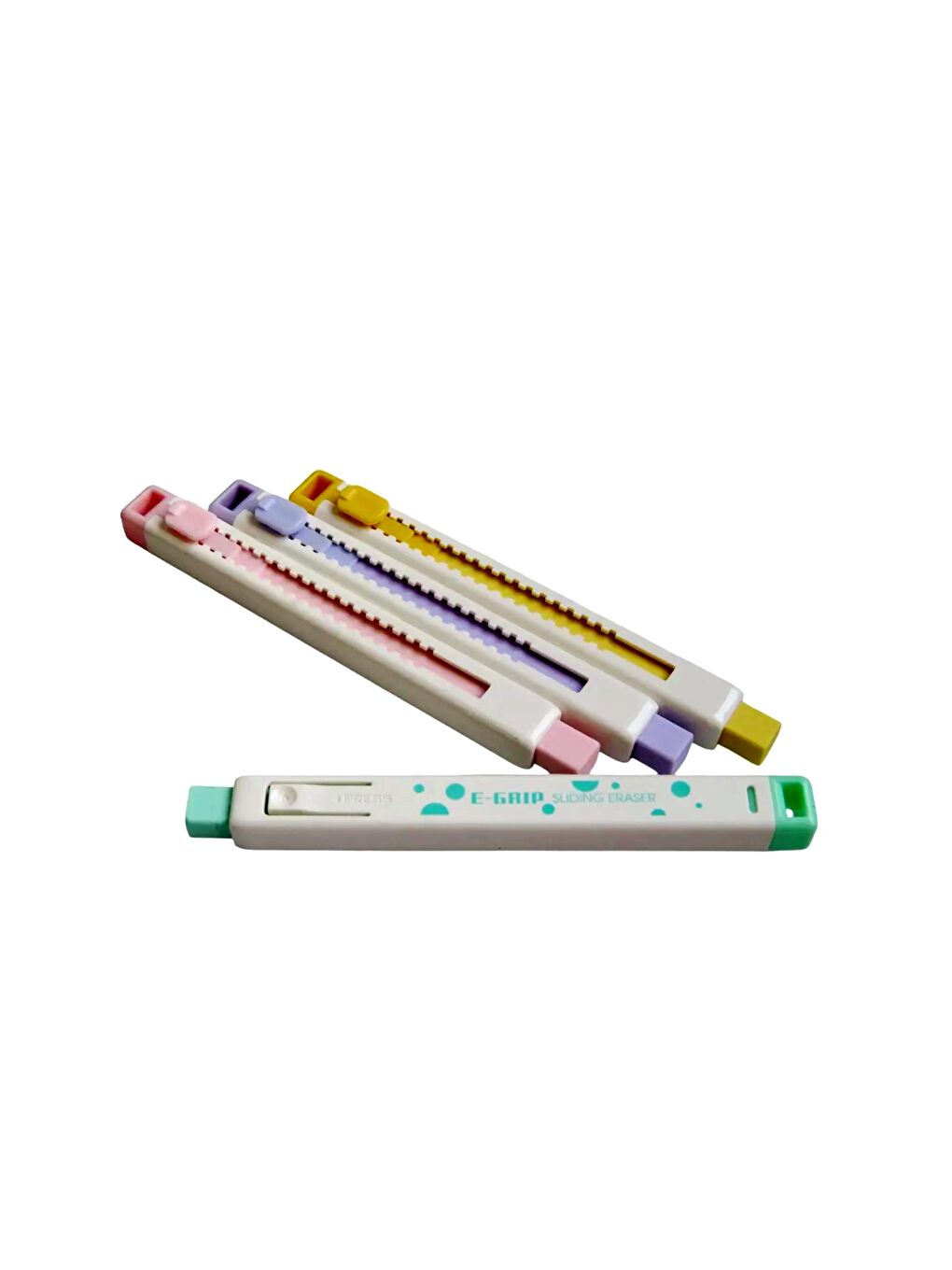 E-Grip Sürgülü Silgi Pastel Renkler E2395-1