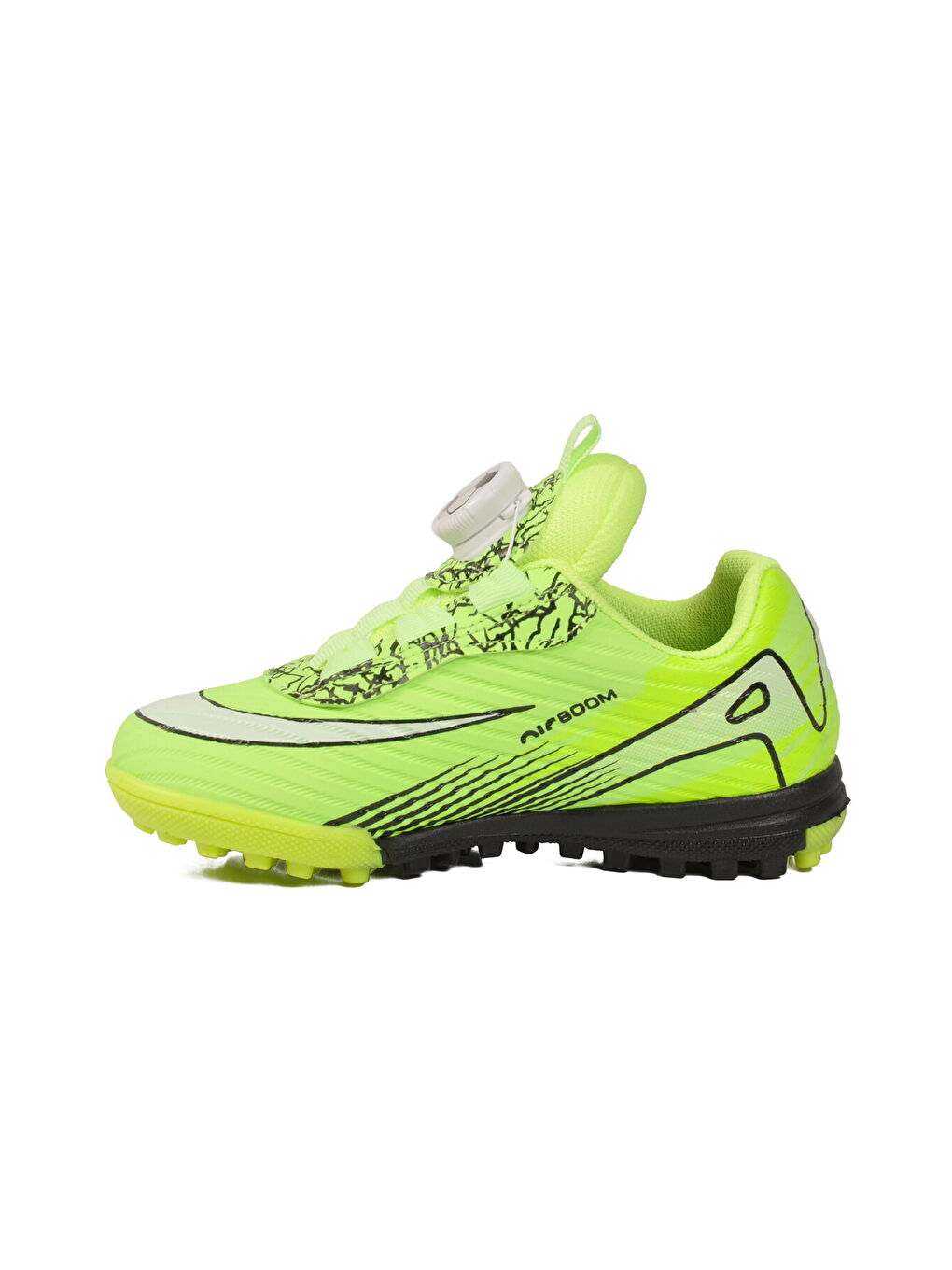 Yeşil Siyah Misina Bağcıklı Çocuk Halı Saha Ayakkabı 620 P-3