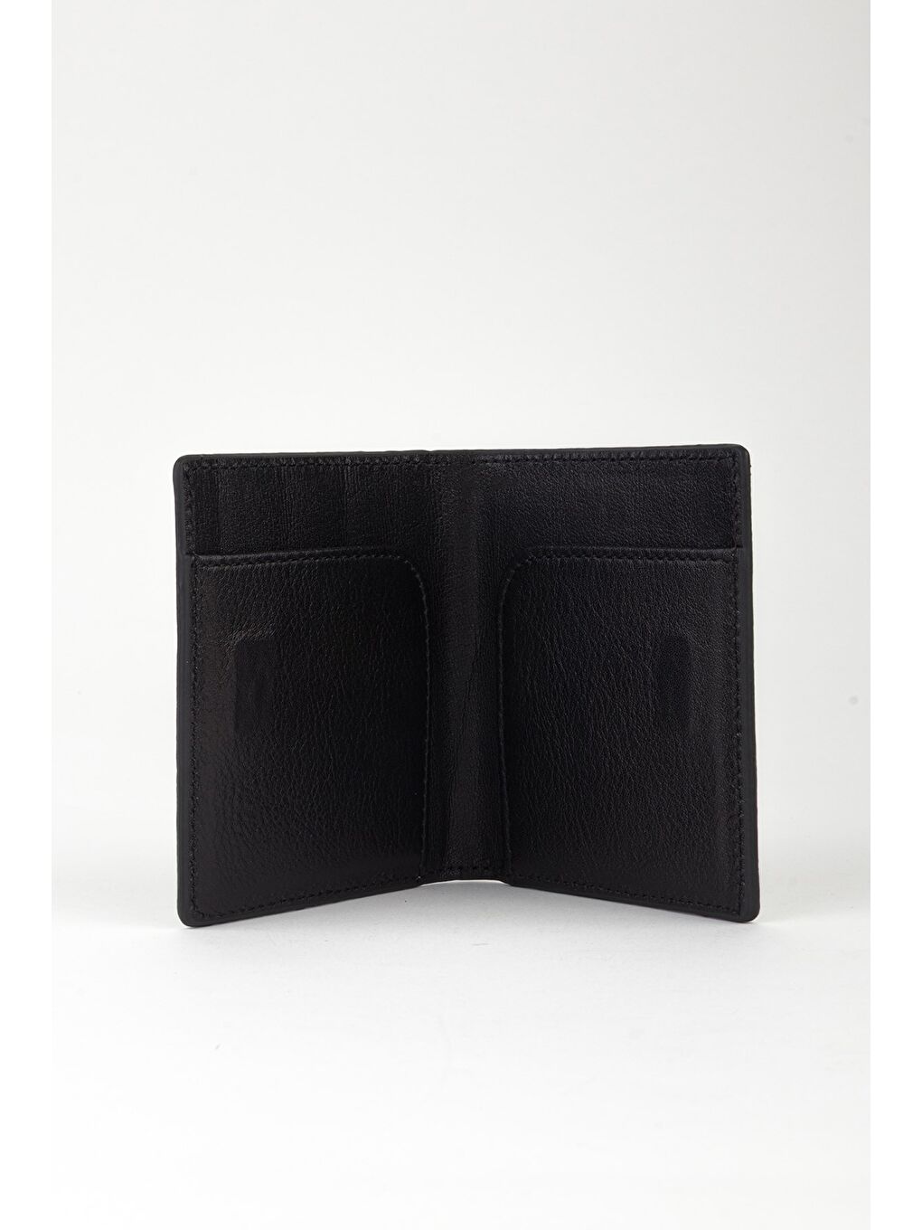 Siyah Kutulu Hakiki Deri Slim El Portföyü Kartlık Cüzdan-1