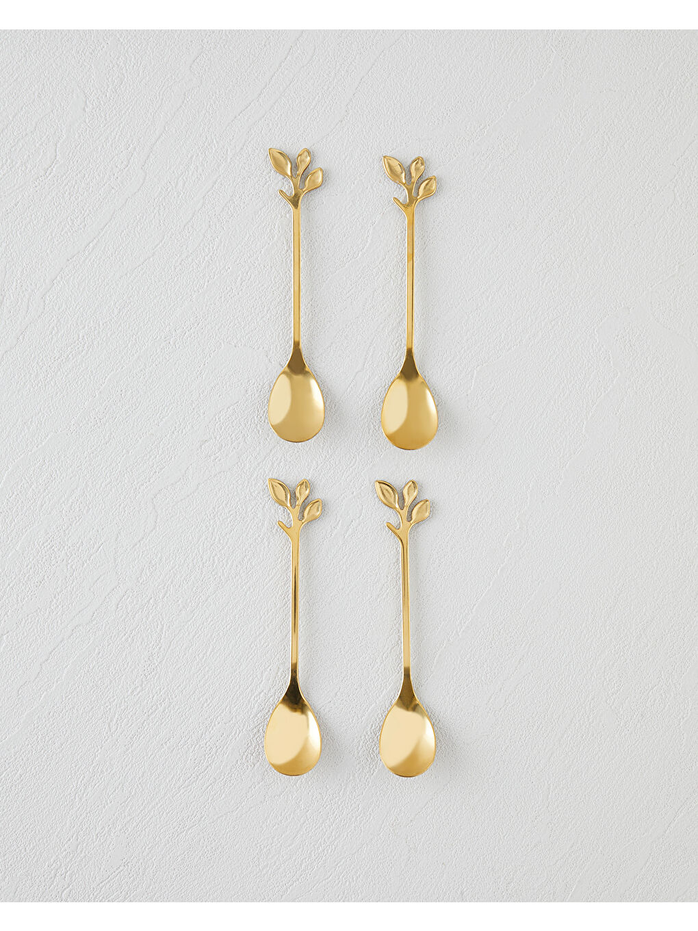 Sarı Lush Paslanmaz Çelik Tatlı Kaşığı 4 Parça Gold