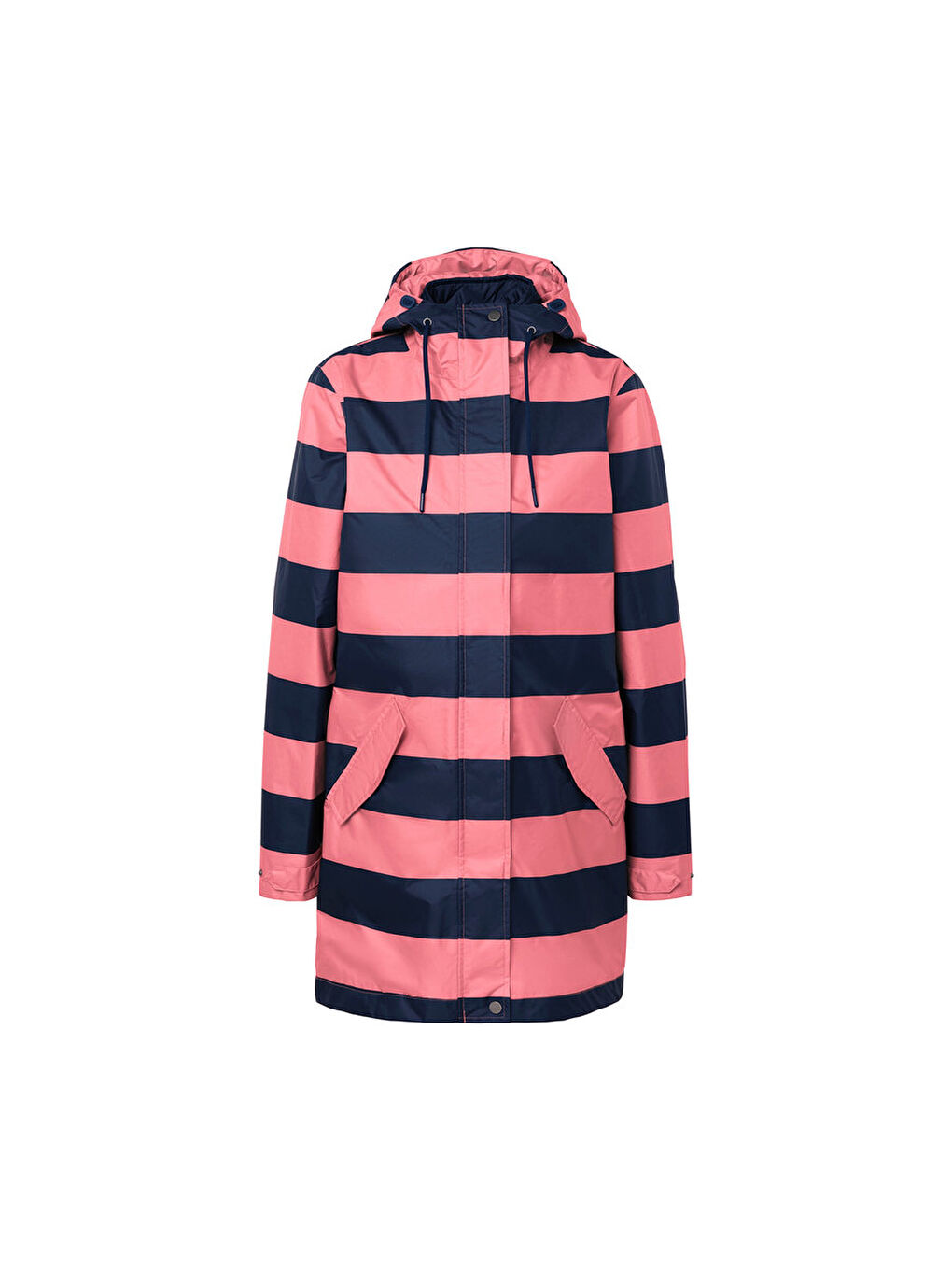 Pembe Kadın Yağmurluk, 3’ü 1 Arada, Çizgili-2