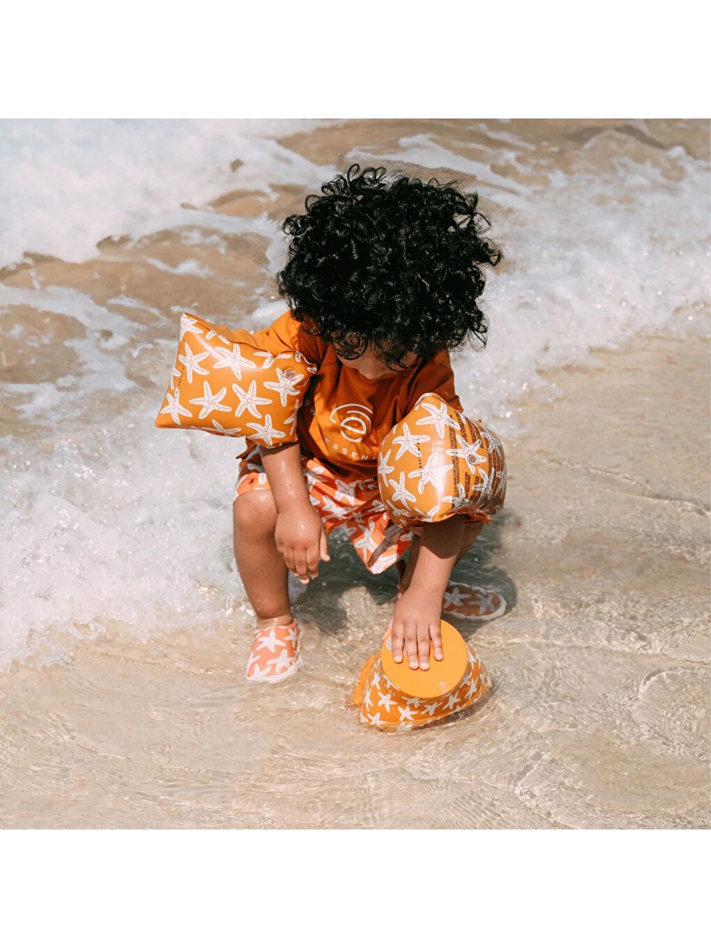 Turuncu Swim Essentials Sea Star Orange Şişme Yüzme Kolluğu-3