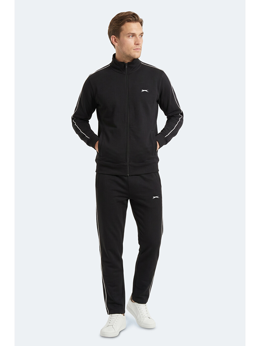 BLOWBACK Erkek Slim Fit Siyah Eşofman Takımı-4