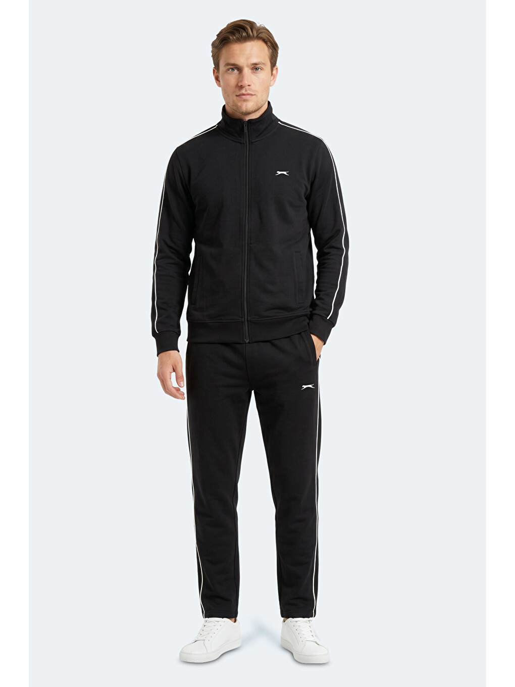 BLOWBACK Erkek Slim Fit Siyah Eşofman Takımı-6