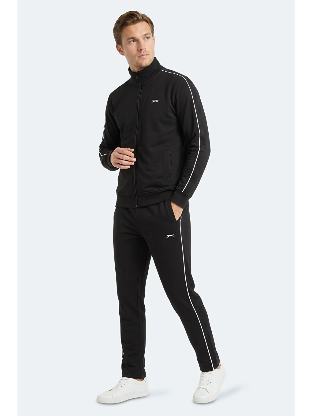 BLOWBACK Erkek Slim Fit Siyah Eşofman Takımı-7