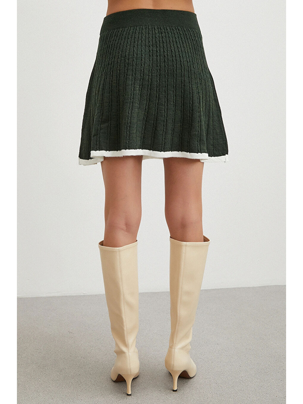 Polo Yaka Etekli Takım Haki-5