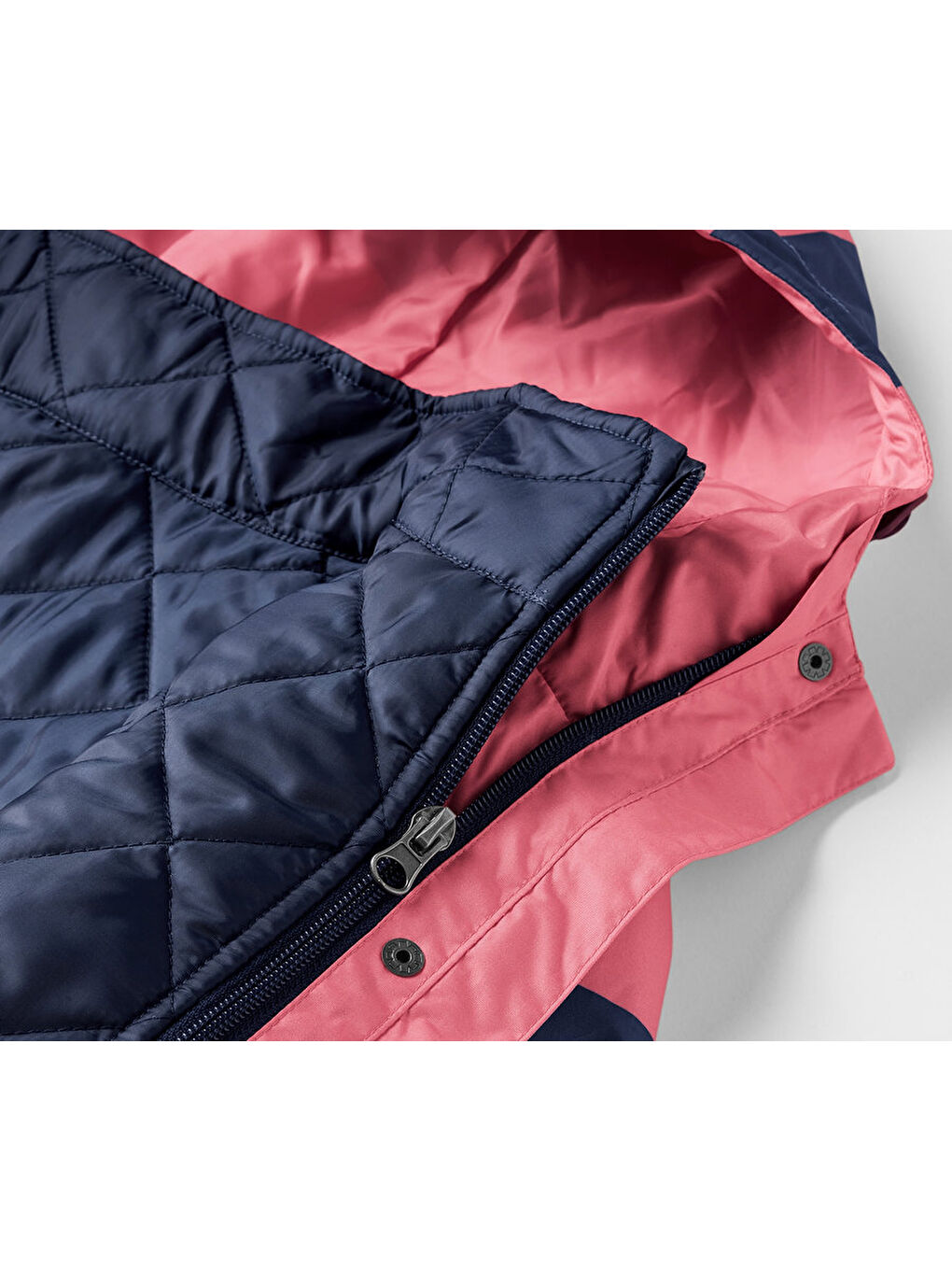 Pembe Kadın Yağmurluk, 3’ü 1 Arada, Çizgili-7