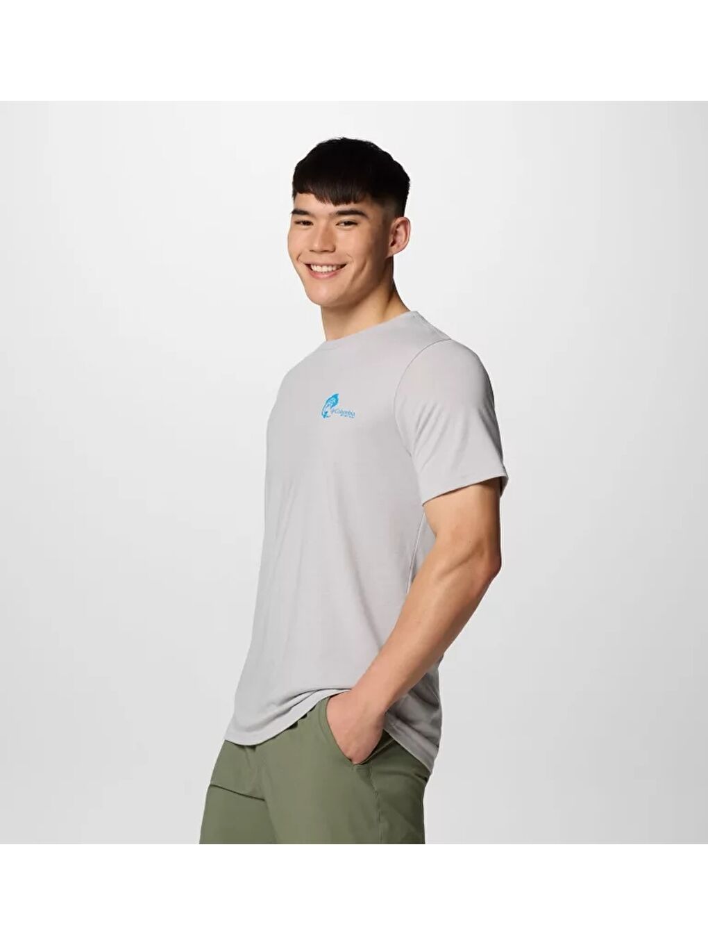 Gri CSC M Pfg Circle Bass SS Tee Erkek Kısa Kollu Tişört CS0424-2