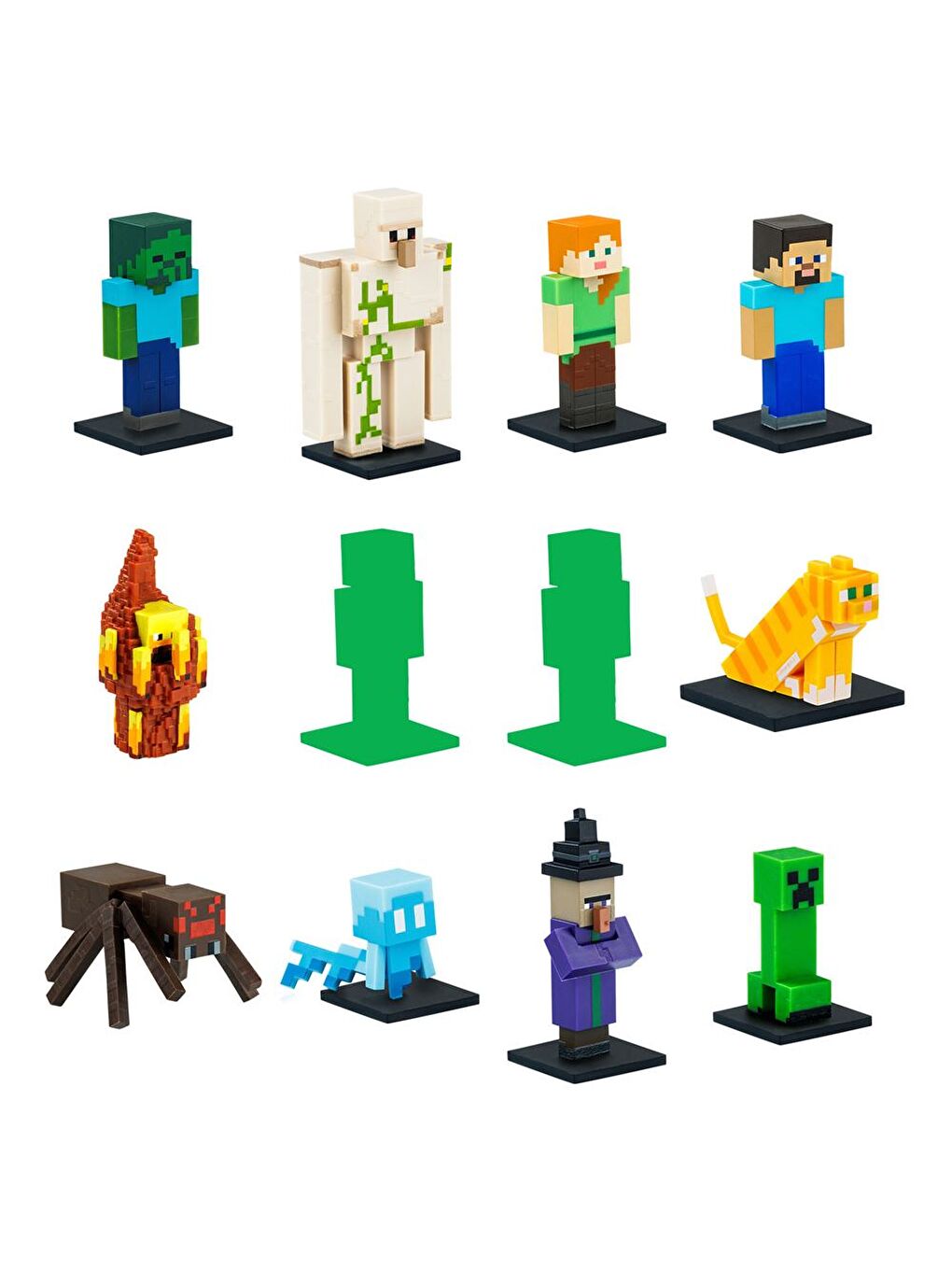 Minecraft 3D Figür Toppeez 12'li Delüks Set Model 2