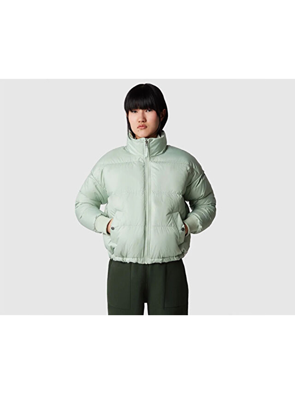 W Down Paralta Puffer Kadın Outdoor Montu Nf0a3ysdı0g1 Yeşil-3