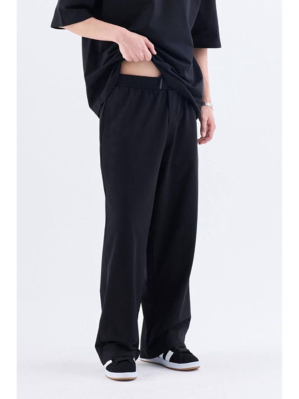 Basıc Oversize Eşofman Takım Siyah-2