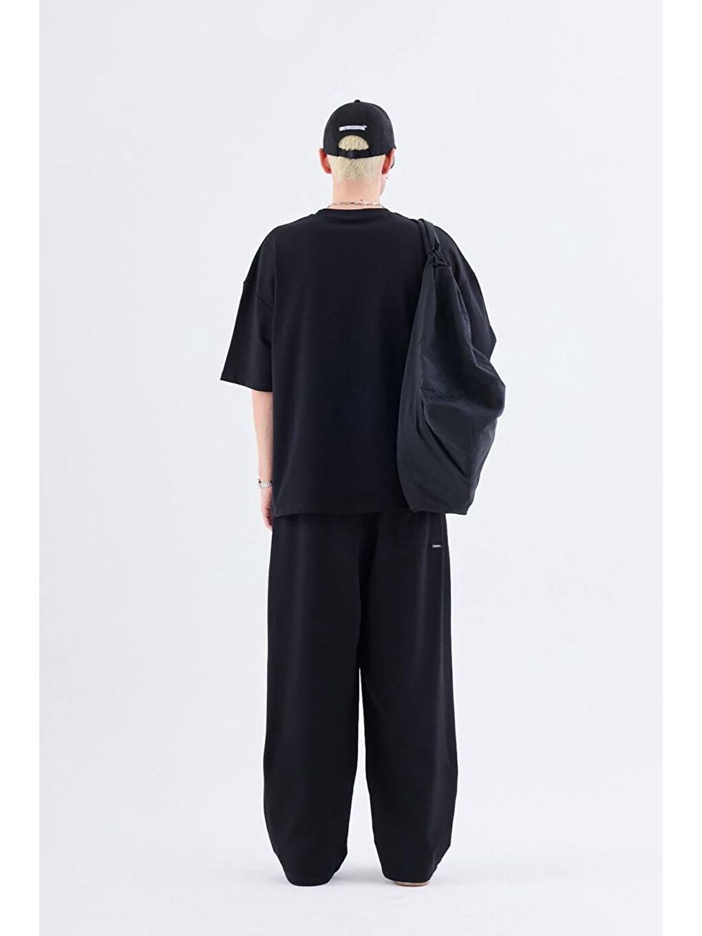 Basıc Oversize Eşofman Takım Siyah-3