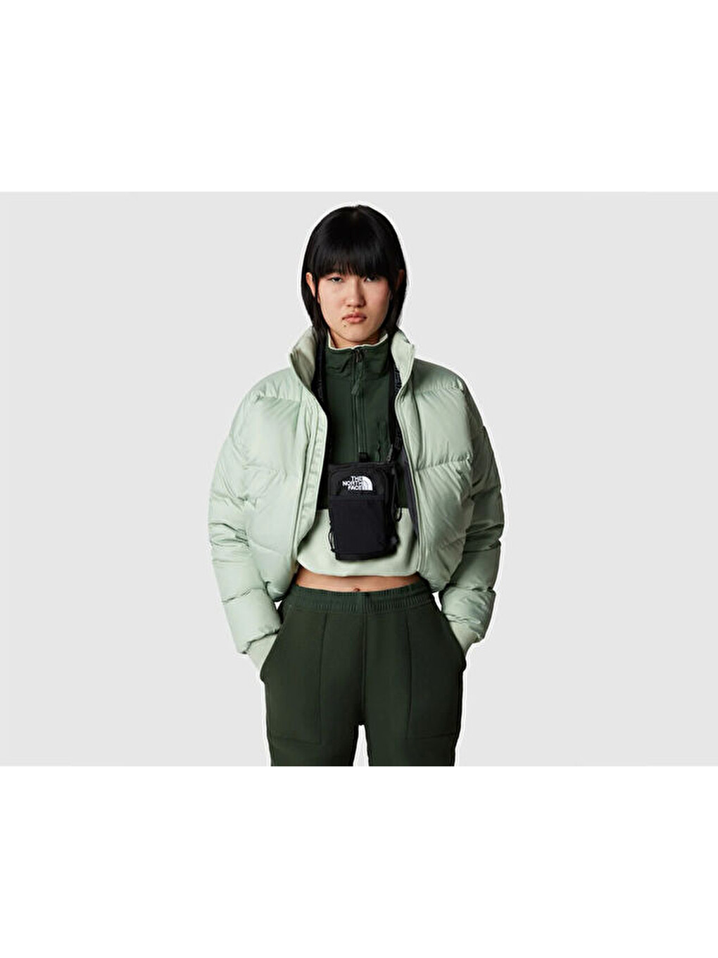 W Down Paralta Puffer Kadın Outdoor Montu Nf0a3ysdı0g1 Yeşil-7