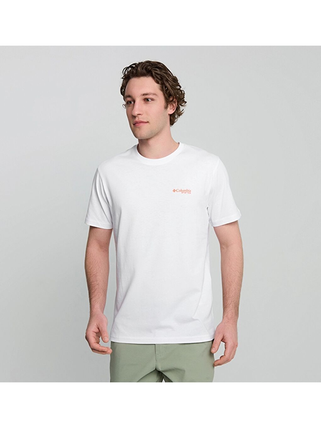 Beyaz CSC M Pfg Tarpon Shine SS Tee Erkek Kısa Kollu Tişört CS0420