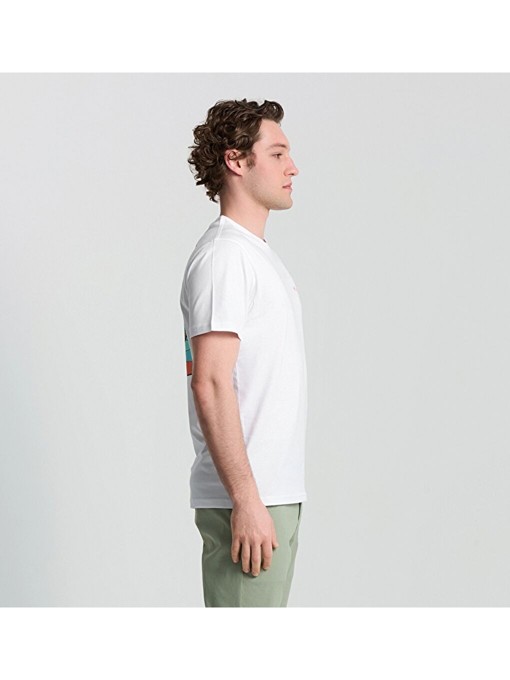 Beyaz CSC M Pfg Tarpon Shine SS Tee Erkek Kısa Kollu Tişört CS0420-2