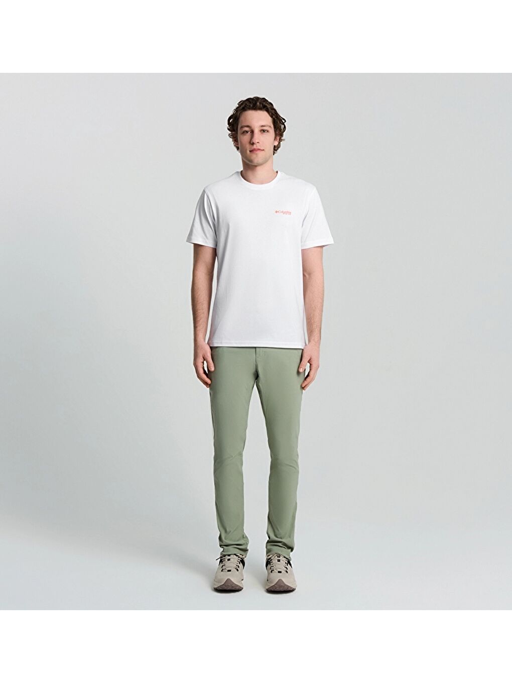 Beyaz CSC M Pfg Tarpon Shine SS Tee Erkek Kısa Kollu Tişört CS0420-4