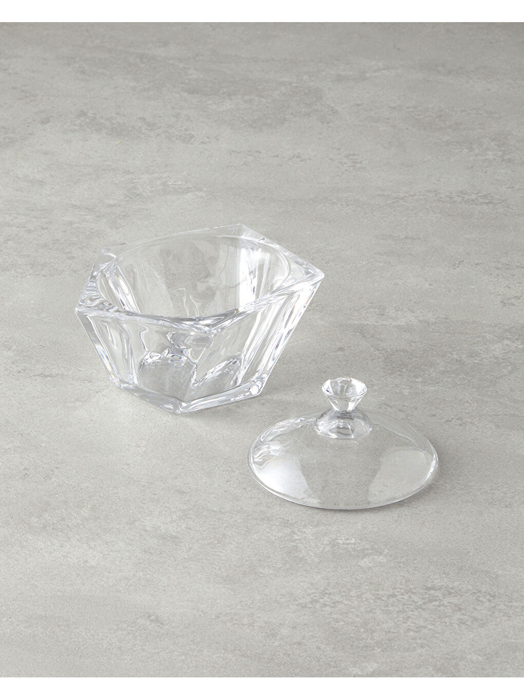 Renksiz Vivian Cam Şekerlık Şeffaf-1