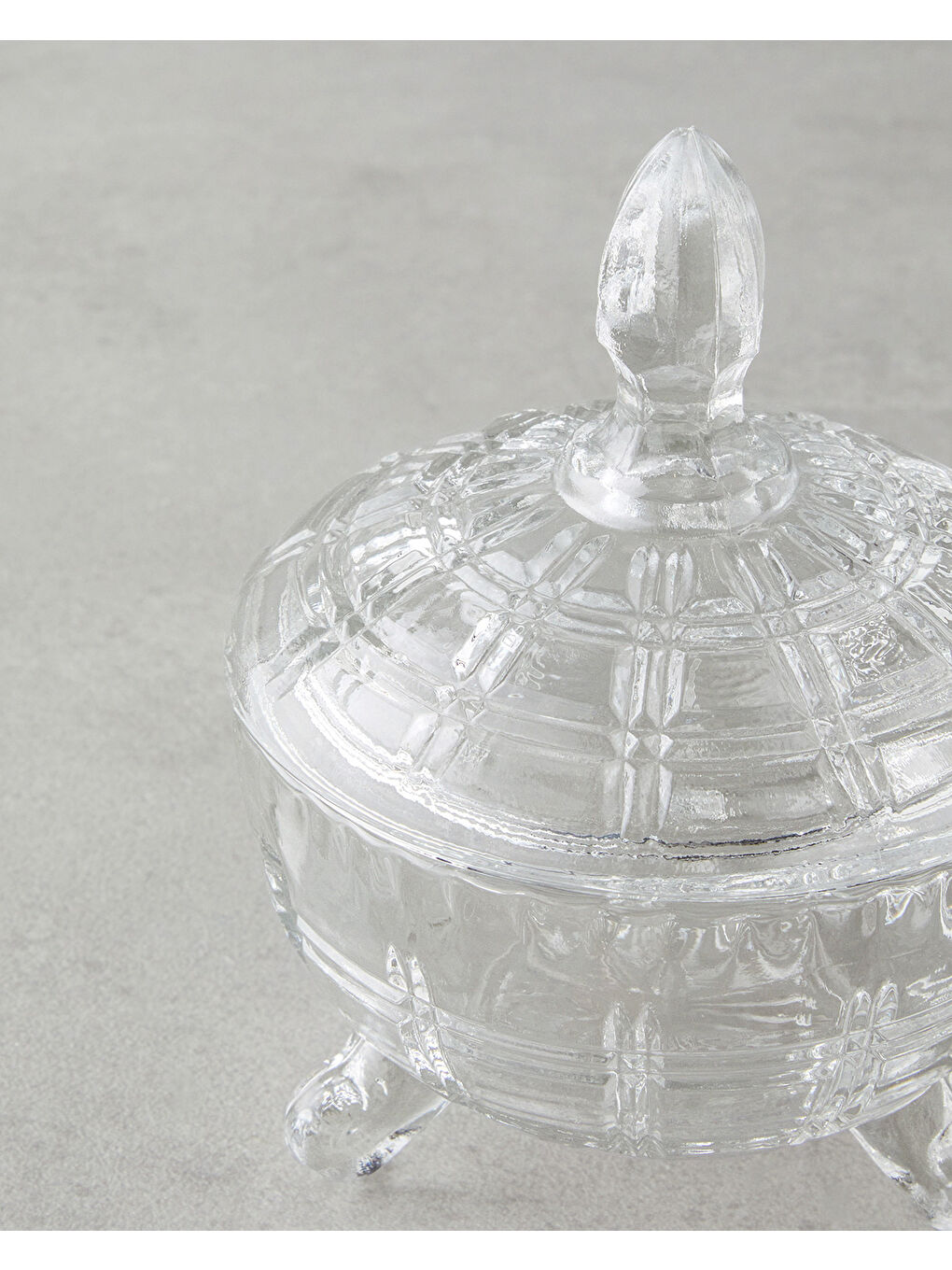 Renksiz Candessa Cam Şekerlik 12x10,5 cm Şeffaf-2