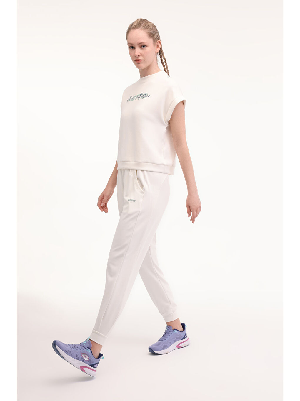 Bej W-BISCO JOGGER 5FX Ekru Kadın Eşofman Altı-2