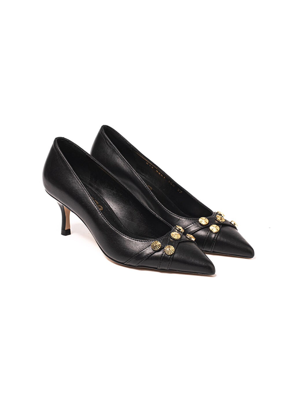 Siyah Kadın Topuklu/ Stiletto 9841 158 Napa Lether Black C02-2