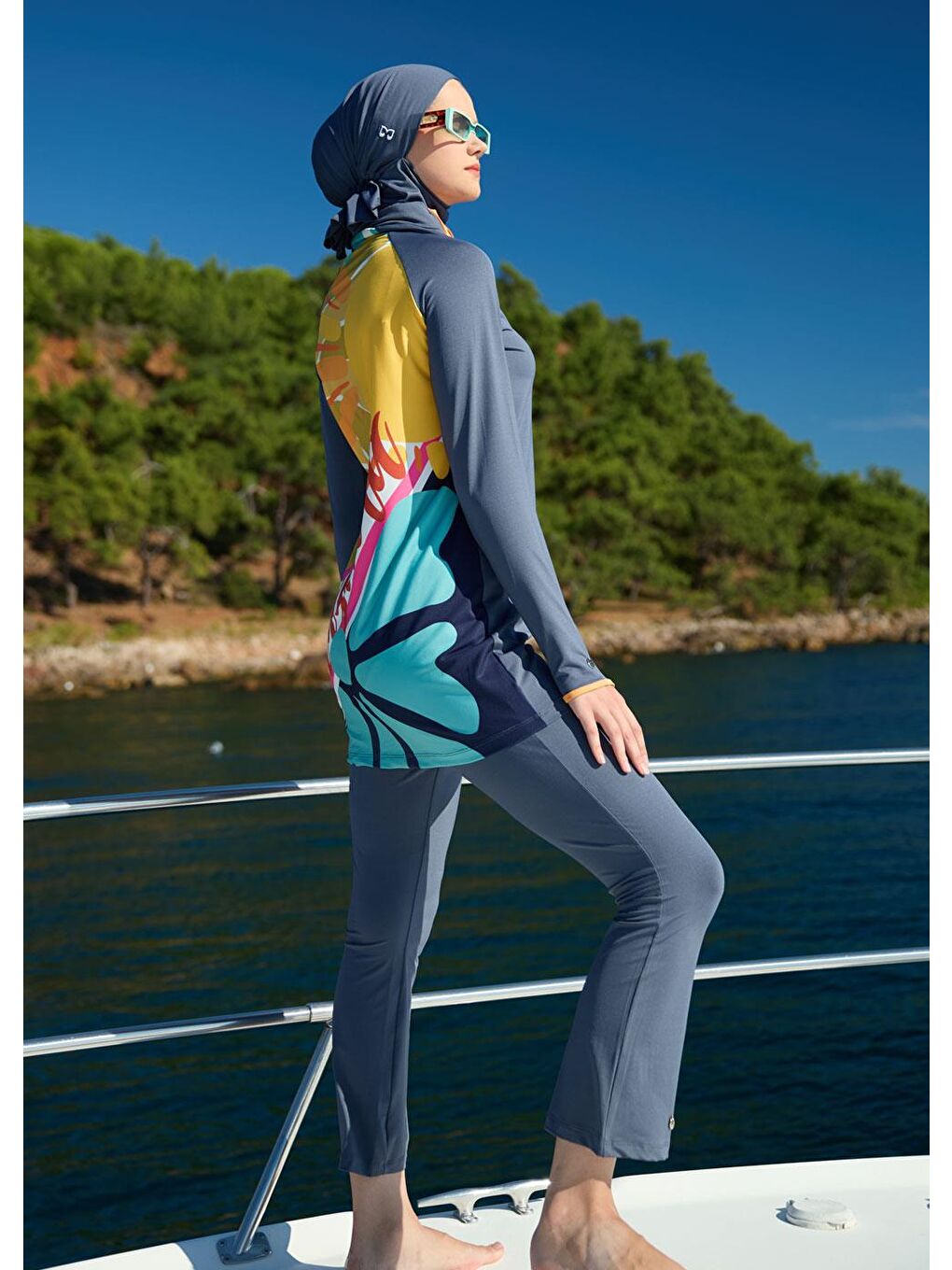 Antrasit Spor Mayovera Tesettür Mayo-2