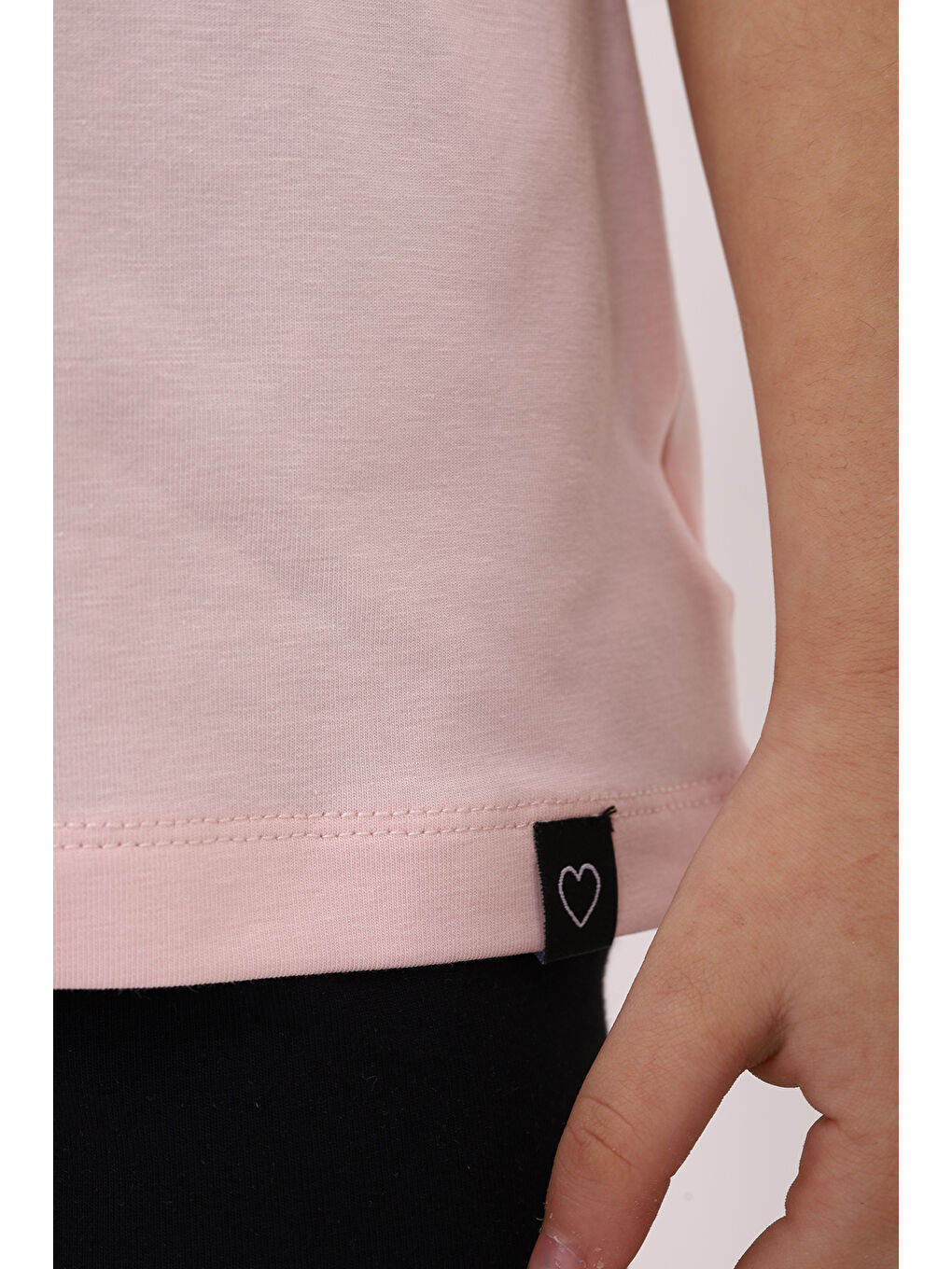 Pembe Kız Çocuk Baskılı Tişört-3