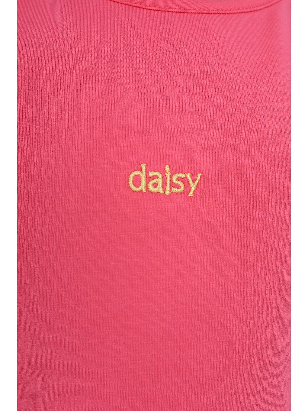 Fuşya Kız Çocuk Nakışlı Tişört-3