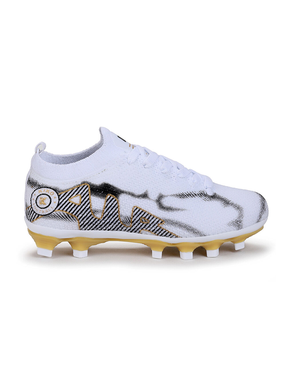 Beyaz Mila Krampon Çim Saha Erkek Çocuk Futbol Ayakkabı-3